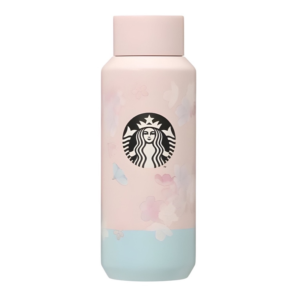Starbucks Japan Limited Edition Sakura 2021 Color Block Stainless Tumbler Bottle